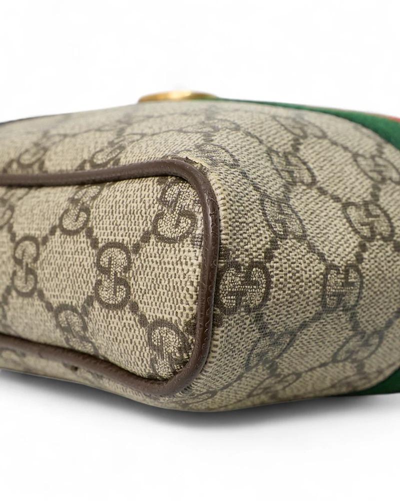 Gucci Ophidia Tracolla Man GG Supreme Marrone in vendita 7