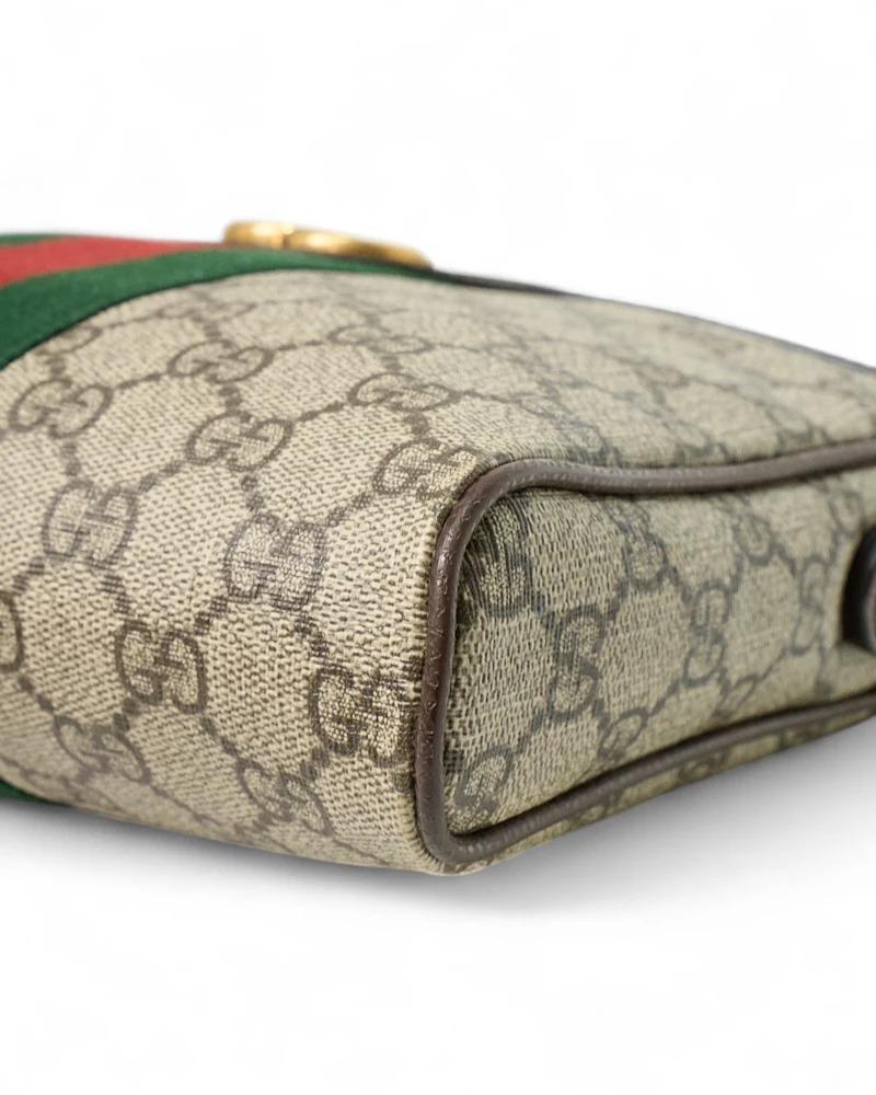 Gucci Ophidia Tracolla Man GG Supreme Marrone in vendita 8