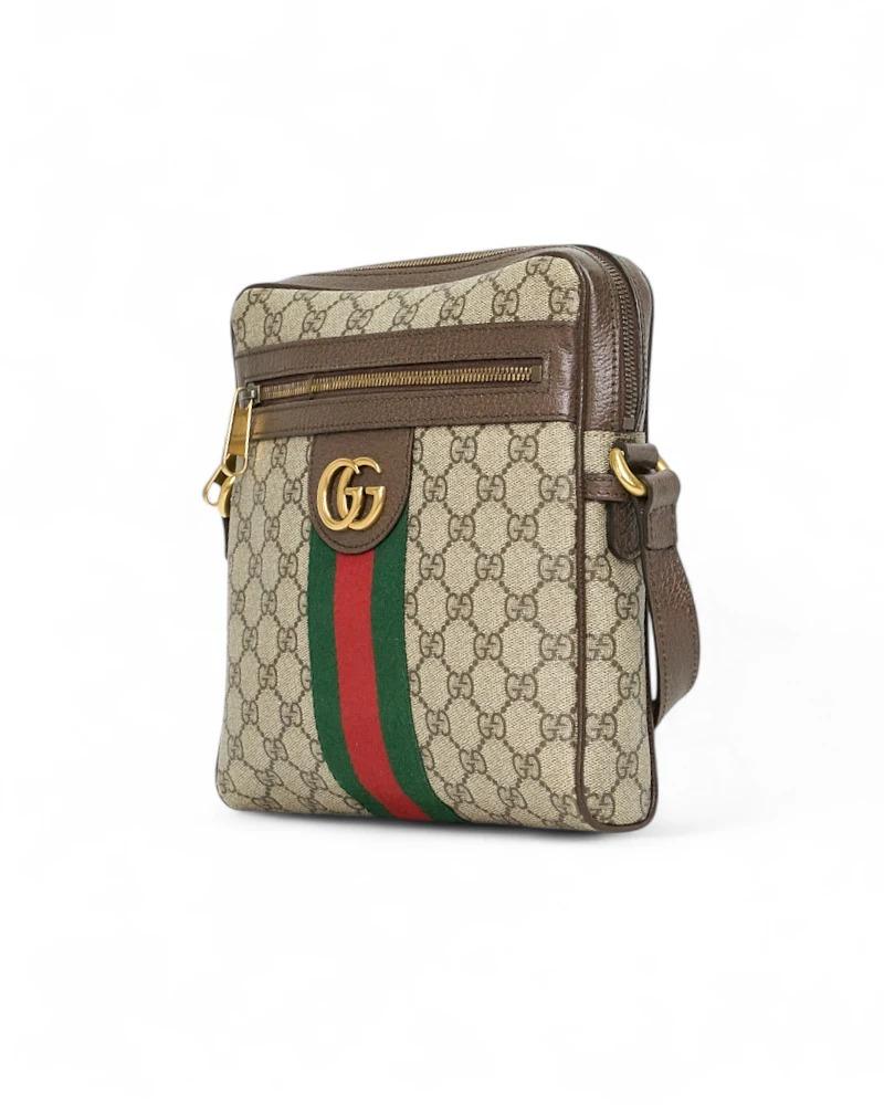 Gucci Ophidia Tracolla Man GG Supreme Marrone In condizioni ottime in vendita a Torre Del Greco, IT