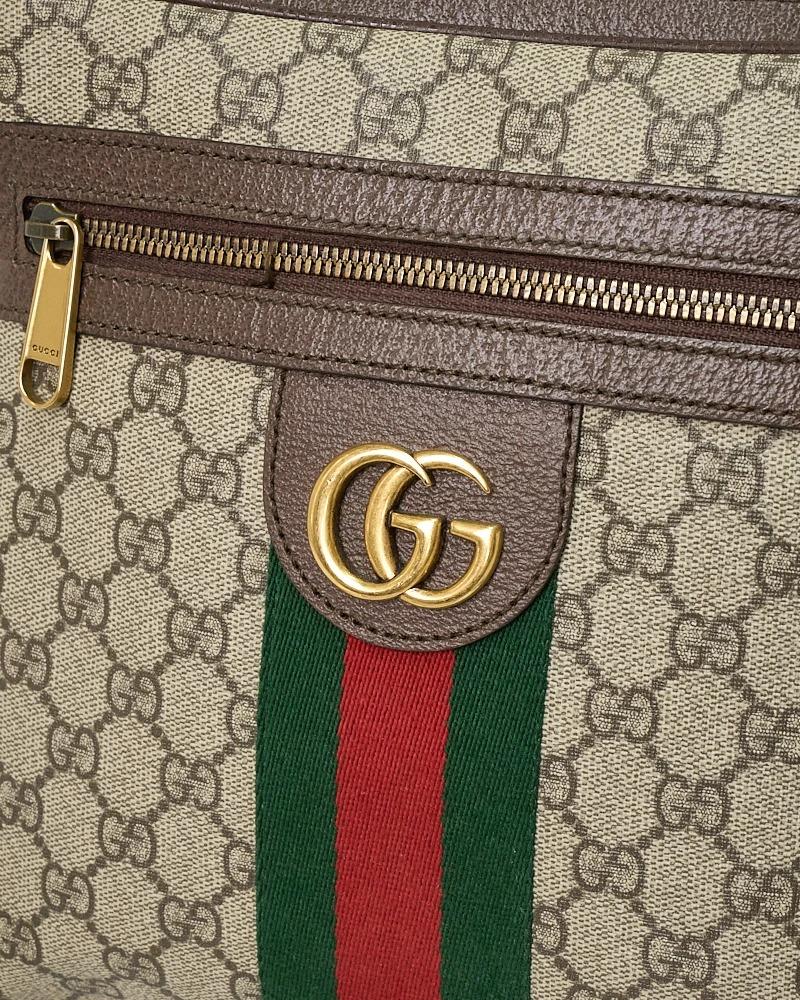 Gucci Ophidia Tracolla Man GG Supreme Marrone in vendita 2