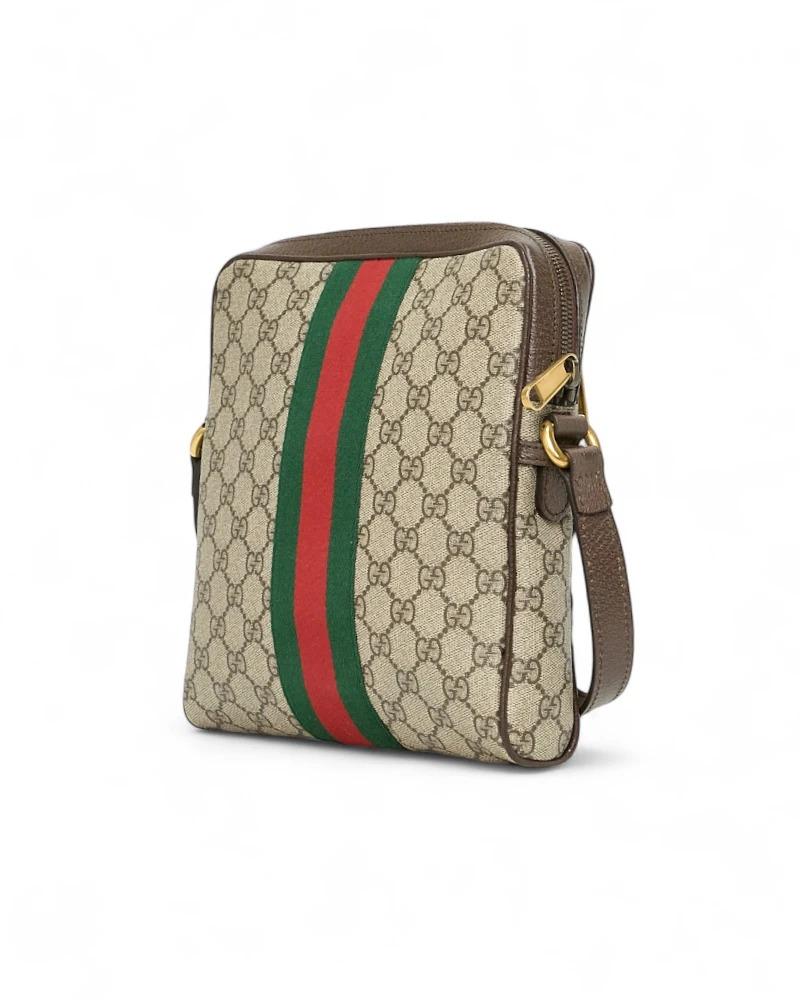 Gucci Ophidia Tracolla Man GG Supreme Marrone in vendita 4