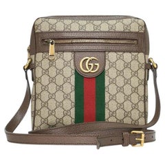 Gucci Ophidia Shoulder Bag Man GG Supreme Brown