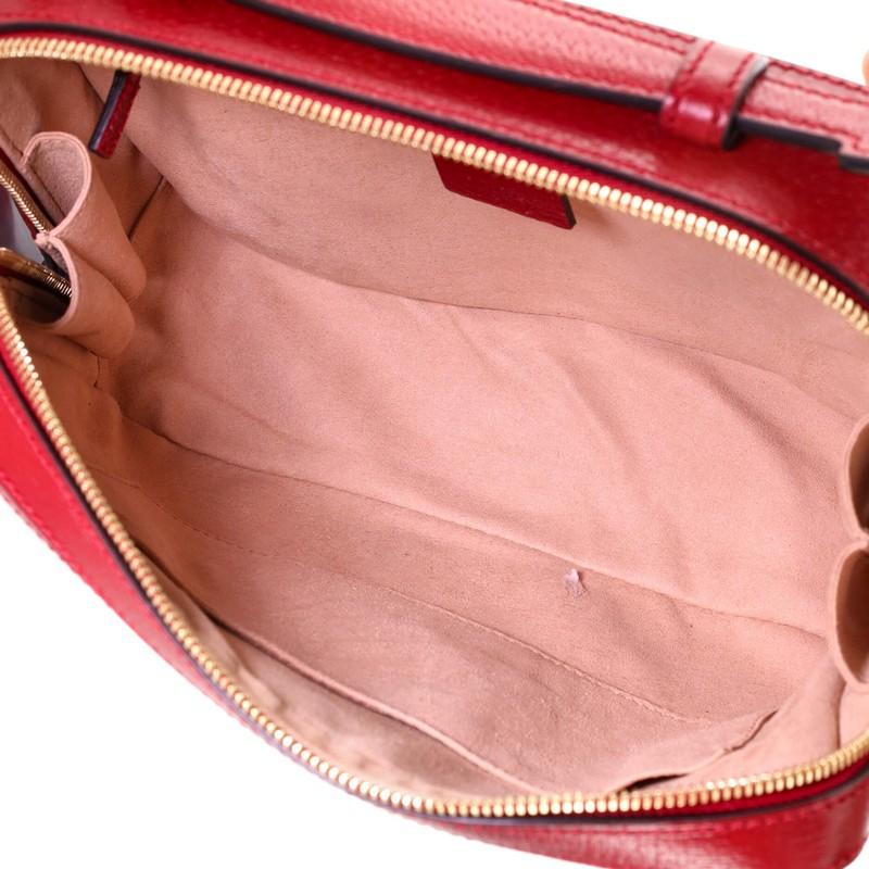 Gucci Ophidia Zip Around Camera Bag Flora GG Coated Canvas Small In Good Condition In NY, NY