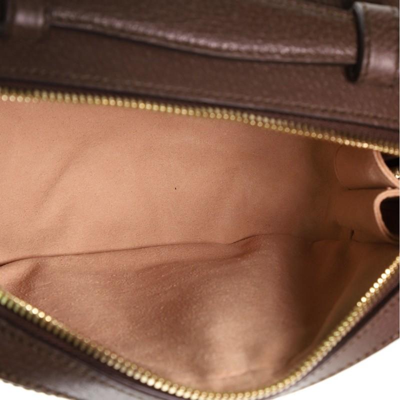 Gray Gucci Ophidia Zip Around Camera Bag GG Coated Canvas Mini