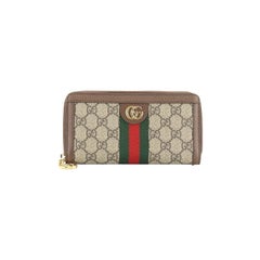 Gucci Ophidia Zip Around Wallet GG Coated Canvas 