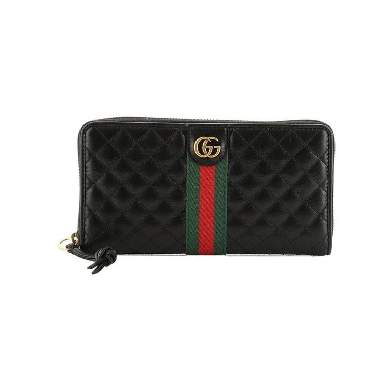 Gucci Ophidia Zip Around Wallet Quilted Leather For Sale at 1stdibs