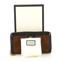 Gucci Ophidia Zip Around Wallet Suede