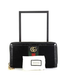 Gucci Ophidia Zip Around Wallet Suede