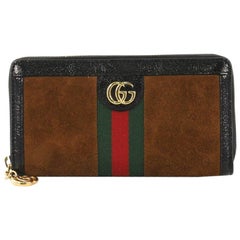 Gucci Ophidia Zip Around Wallet Suede