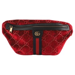 Gucci Ophidia Zip Belt Bag GG Velvet