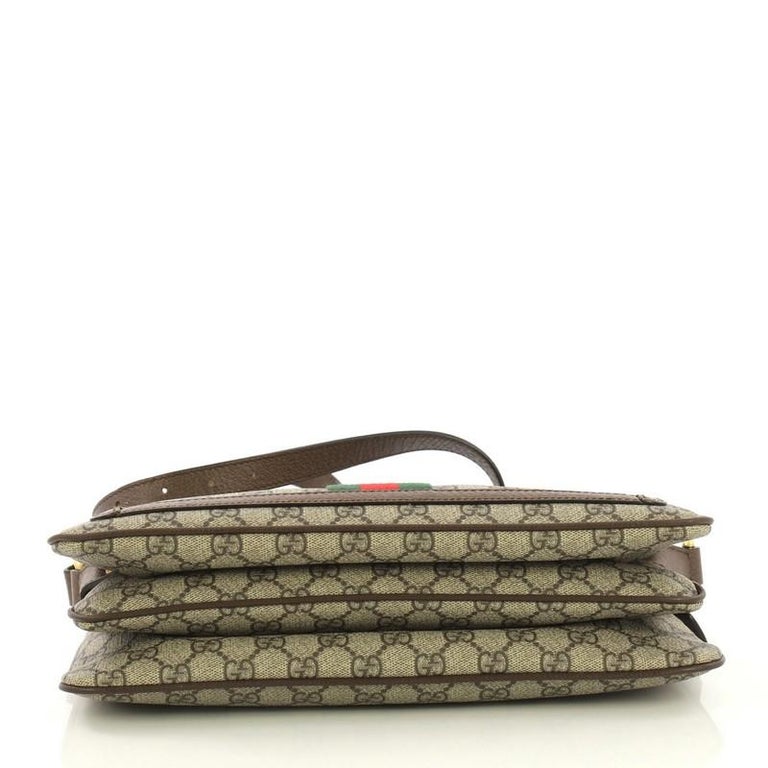 Gucci Ophidia Zip Shoulder Bag GG Coated Canvas Medium at 1stdibs