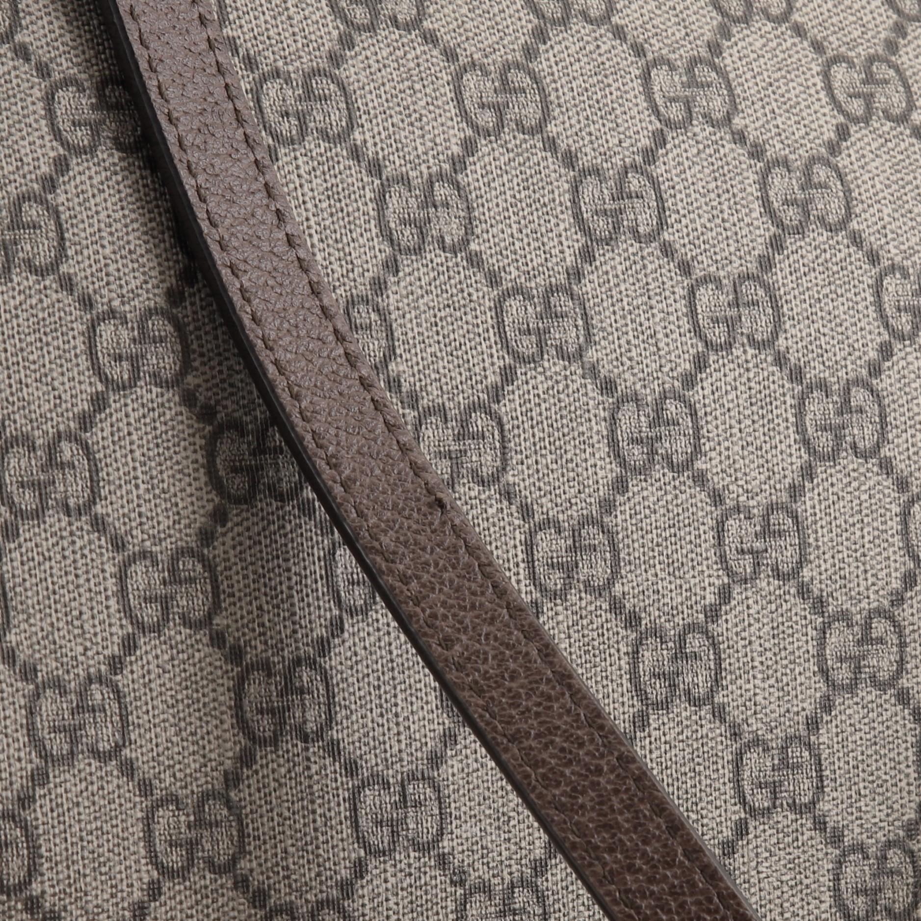 Gucci Ophidia Zip Tote GG Coated Canvas Medium In Good Condition In NY, NY