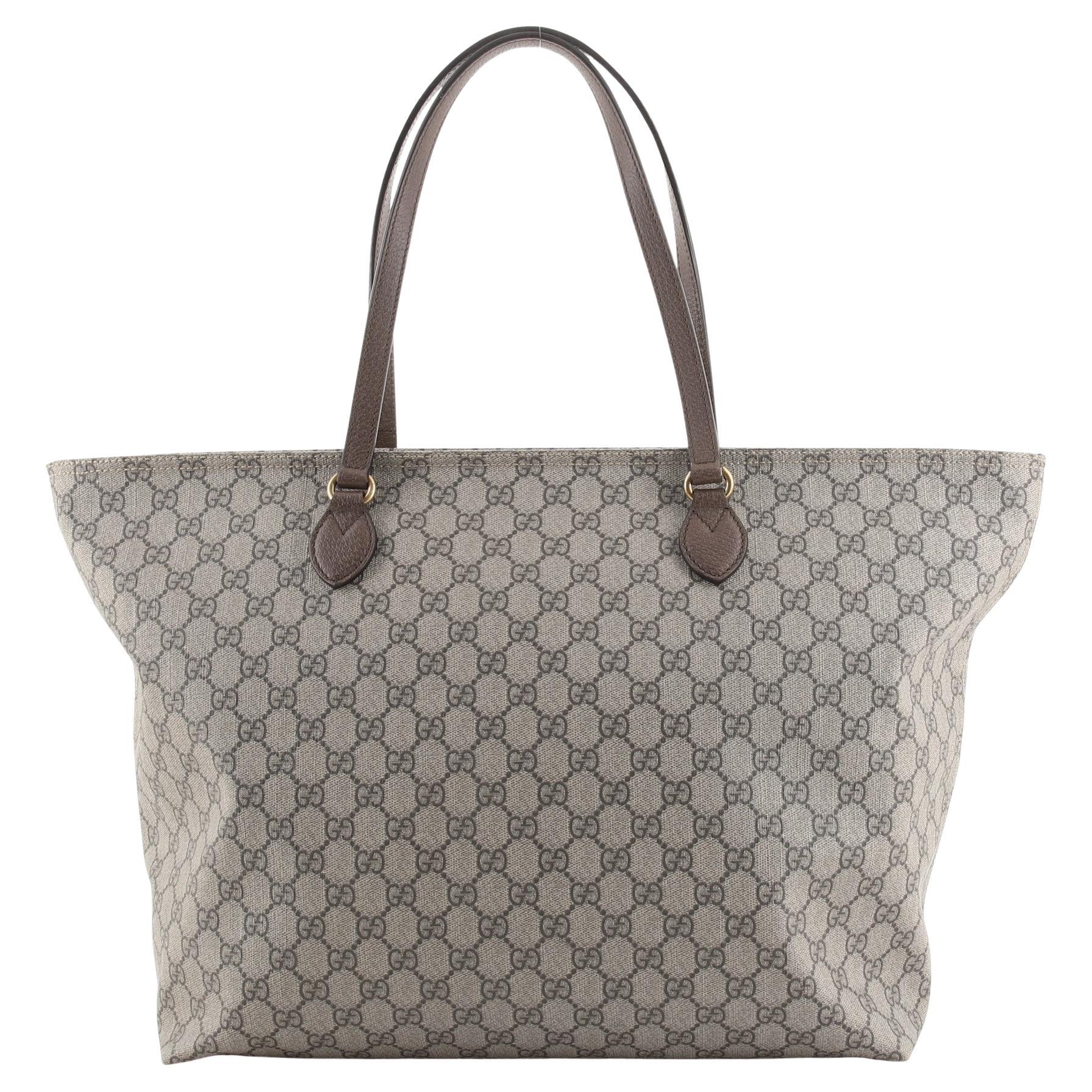 Gucci Convertible Soft Tote GG Coated Canvas Small at 1stDibs