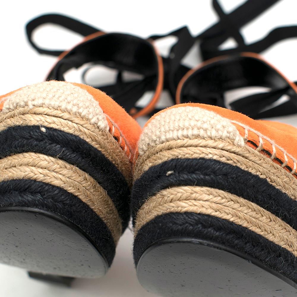 Gucci Orange Alexis Slingback Wedge Sandals	IT 39 1