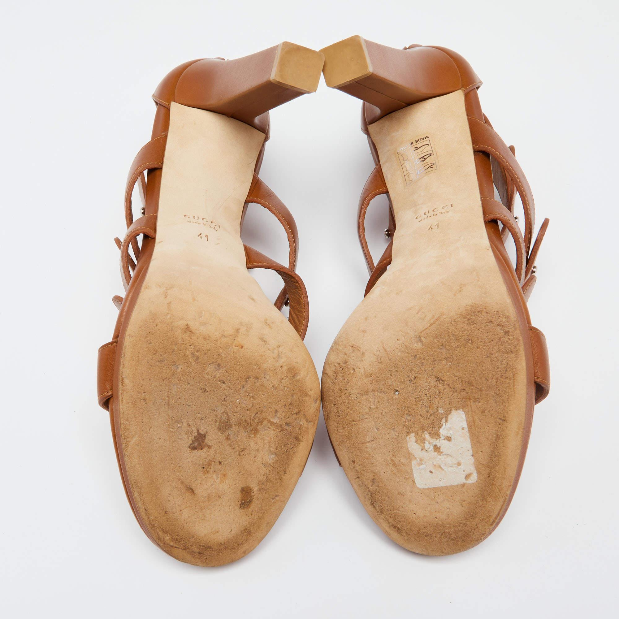 Gucci Orange/Black Suede Wedge Espadrille Sandals Size 36 For Sale 1