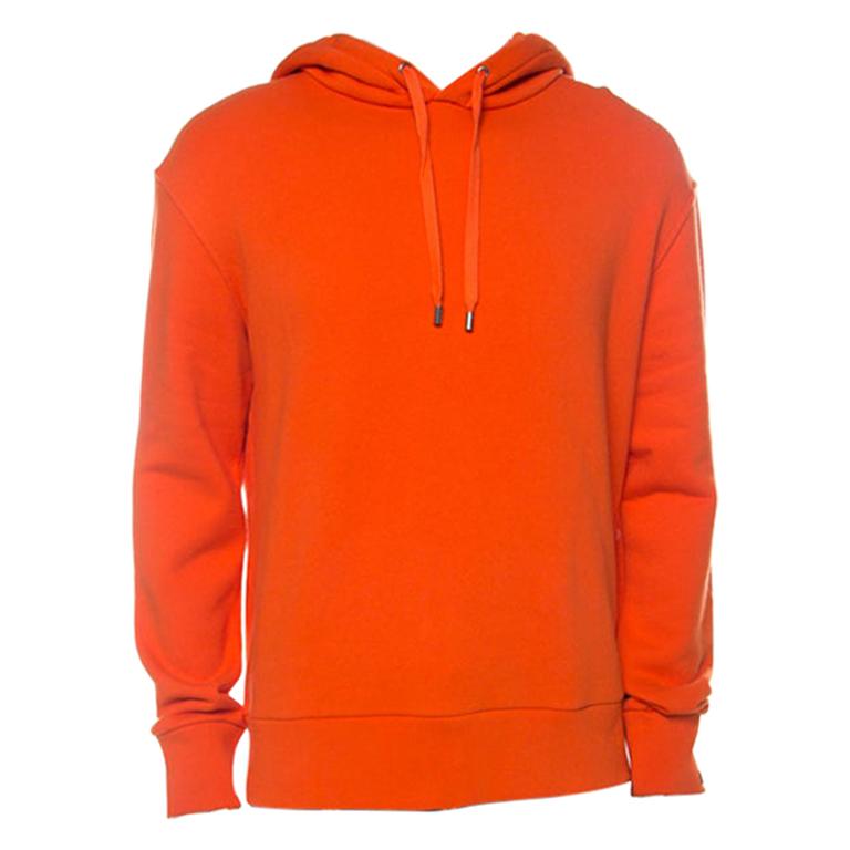 Gucci Orange Cotton Hollywood Embroidered Hoodie M