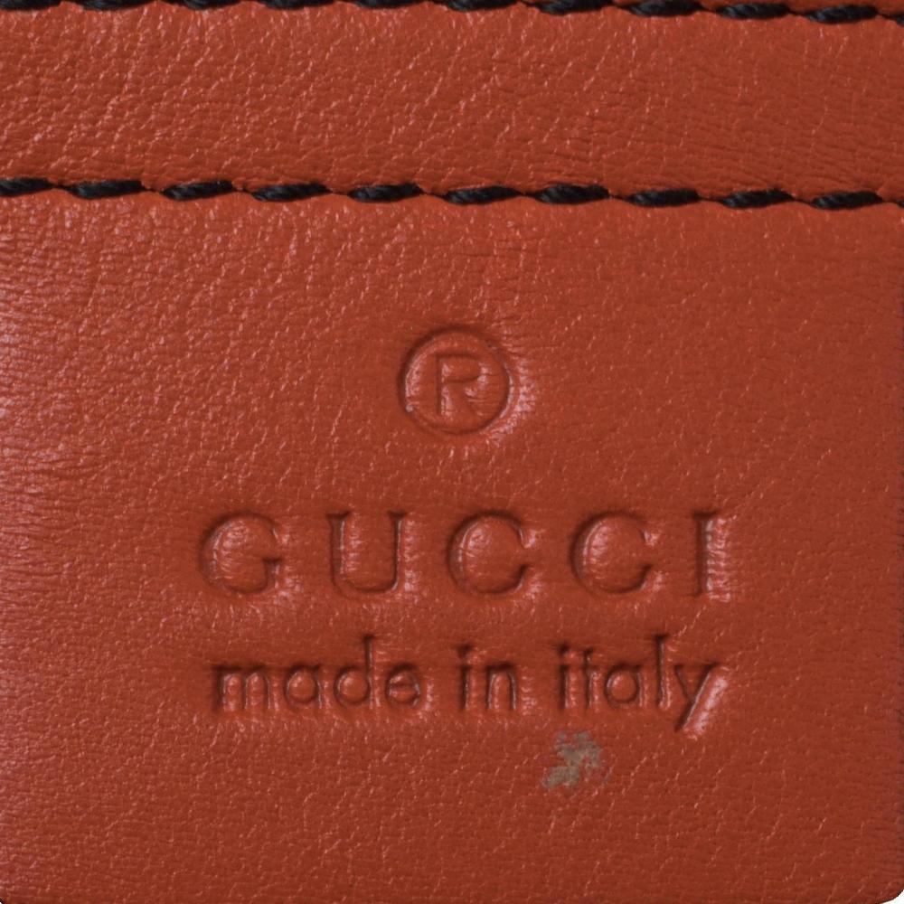 Gucci Orange Guccissima Leather Large Emily Chain Shoulder Bag 3