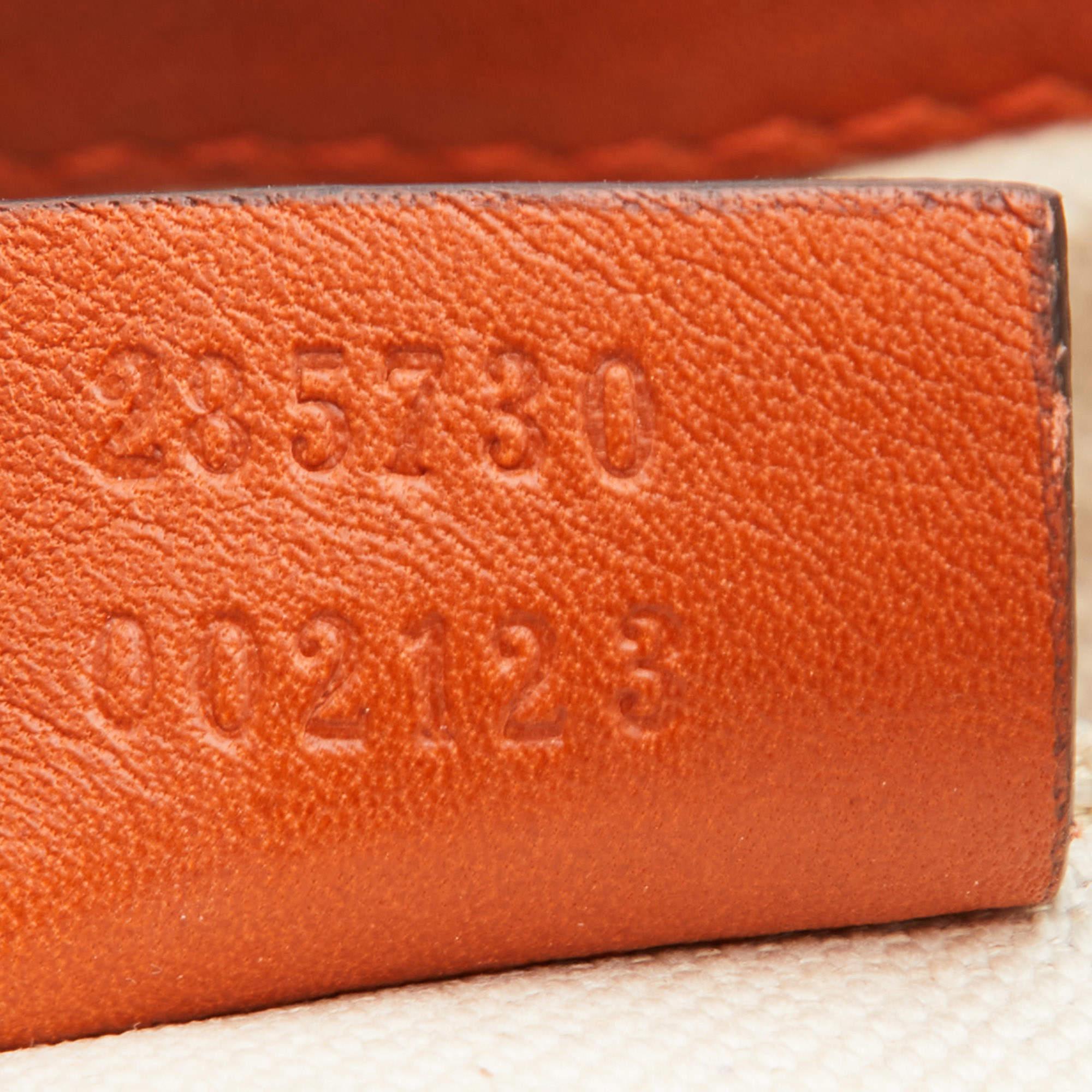 Gucci Orange Guccissima Leather Sukey Tote 8