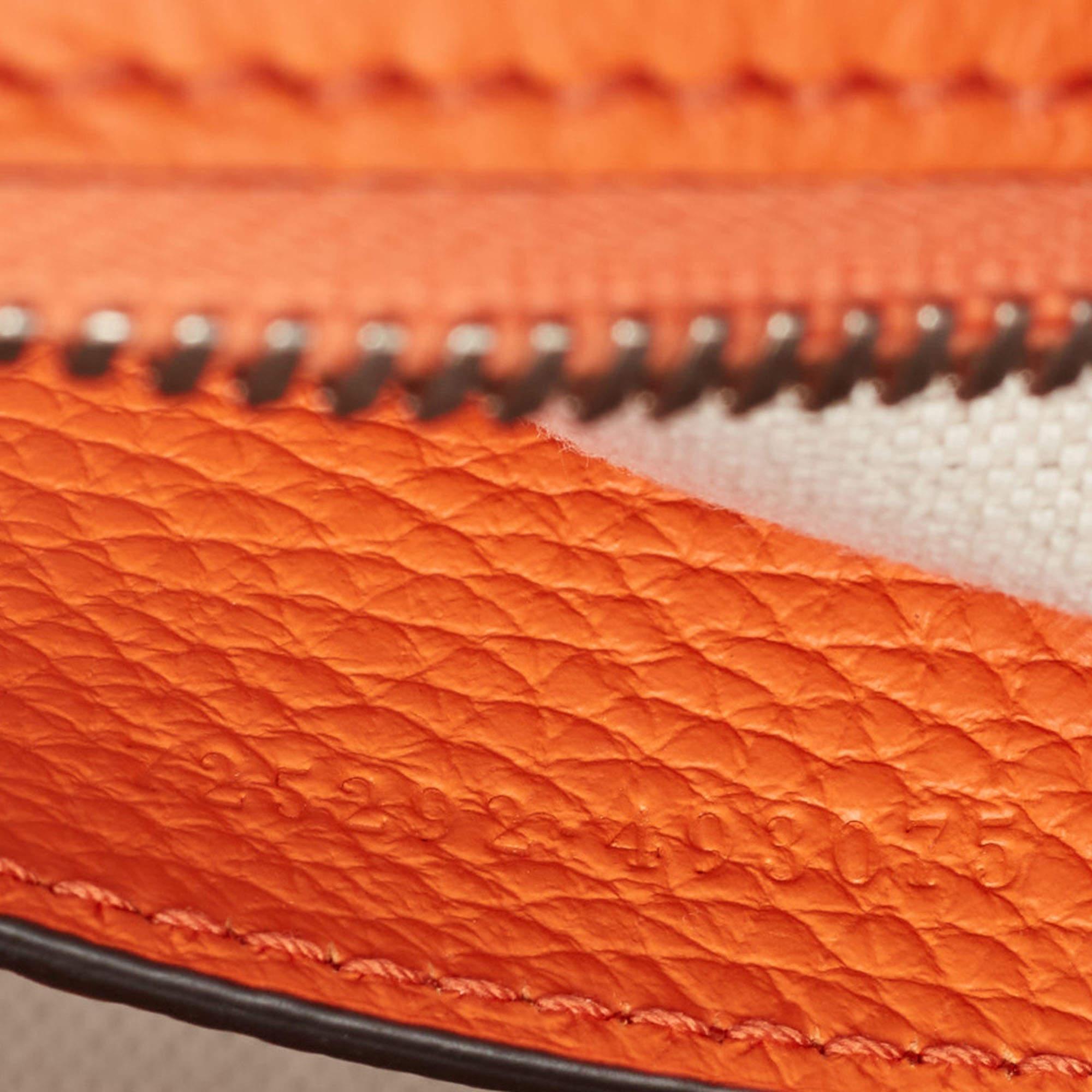 Gucci Orange Jumbo GG Leather Mini Duffle Bag 6