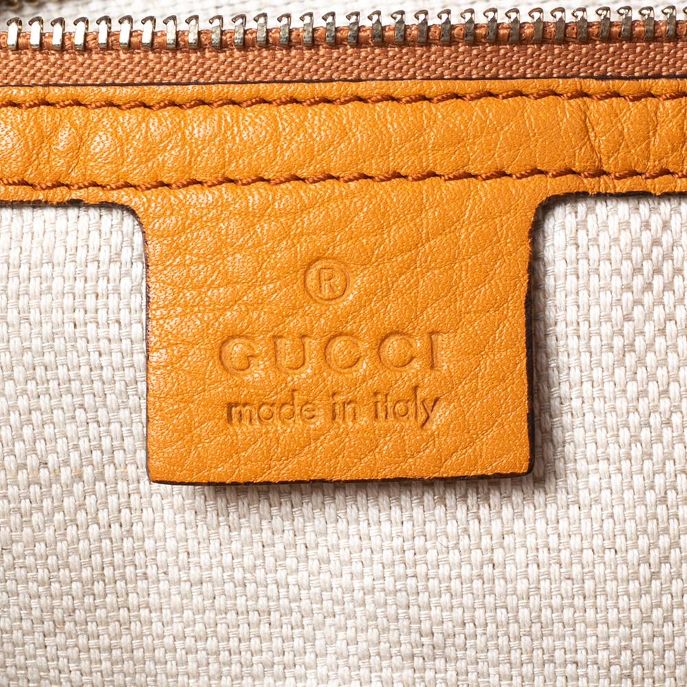 Gucci Orange Leather Medium Soho Shoulder Bag 4