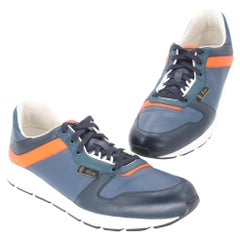Gucci Orange Men's Multicolor Leather Low Top Sneakers Size 12.5 GG-S0917P-0165