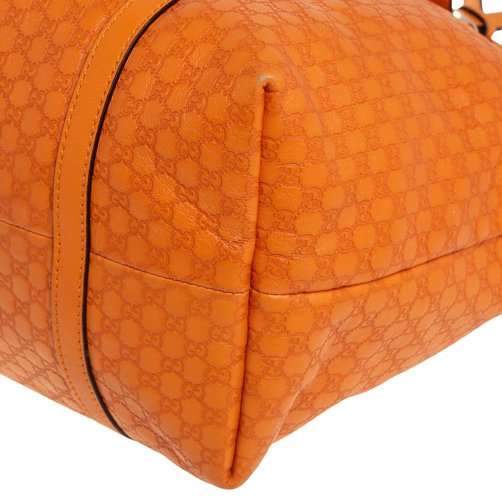 Gucci Orange Microguccissima Leather Medium Nice Tote 5