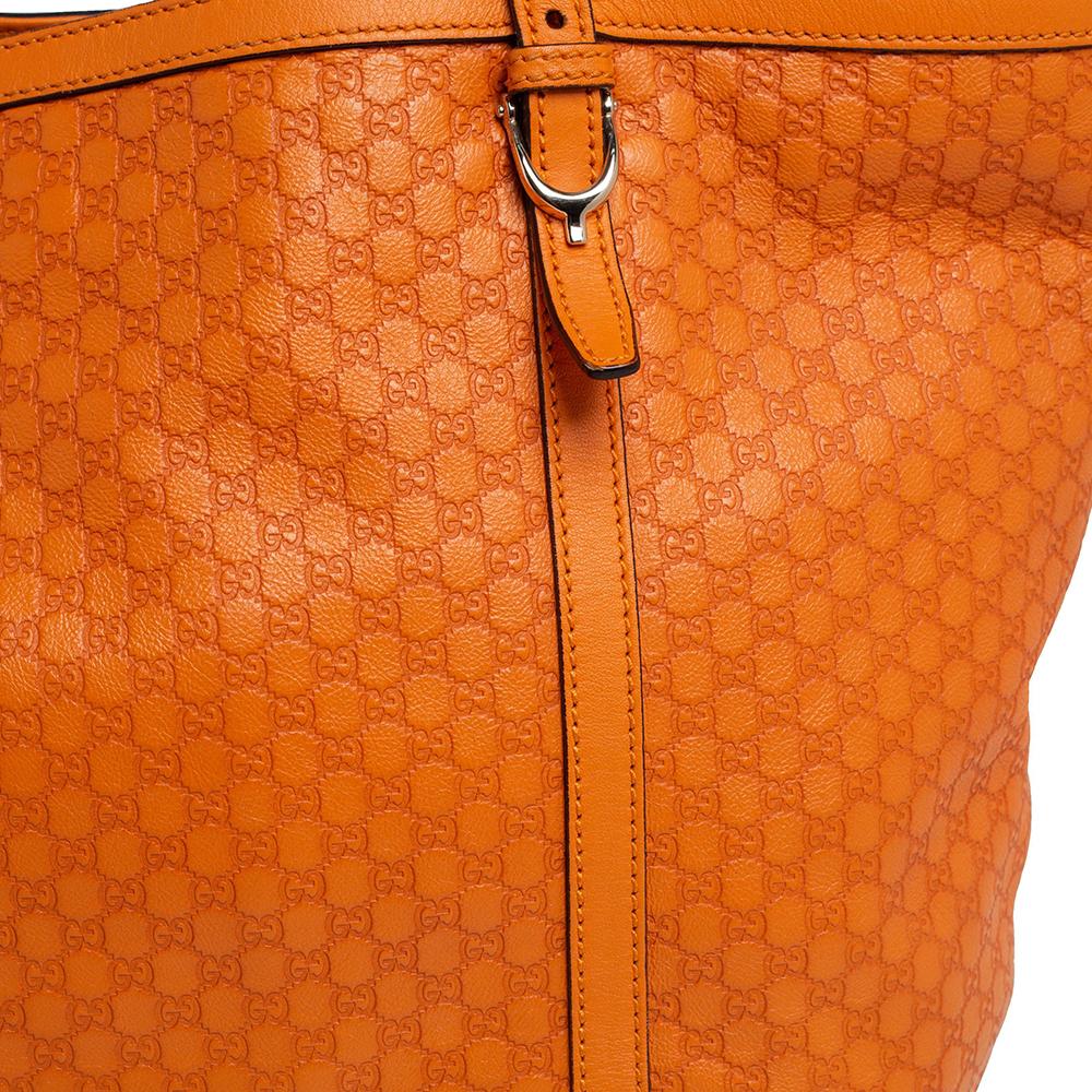 Gucci Orange Microguccissima Leather Medium Nice Tote 6