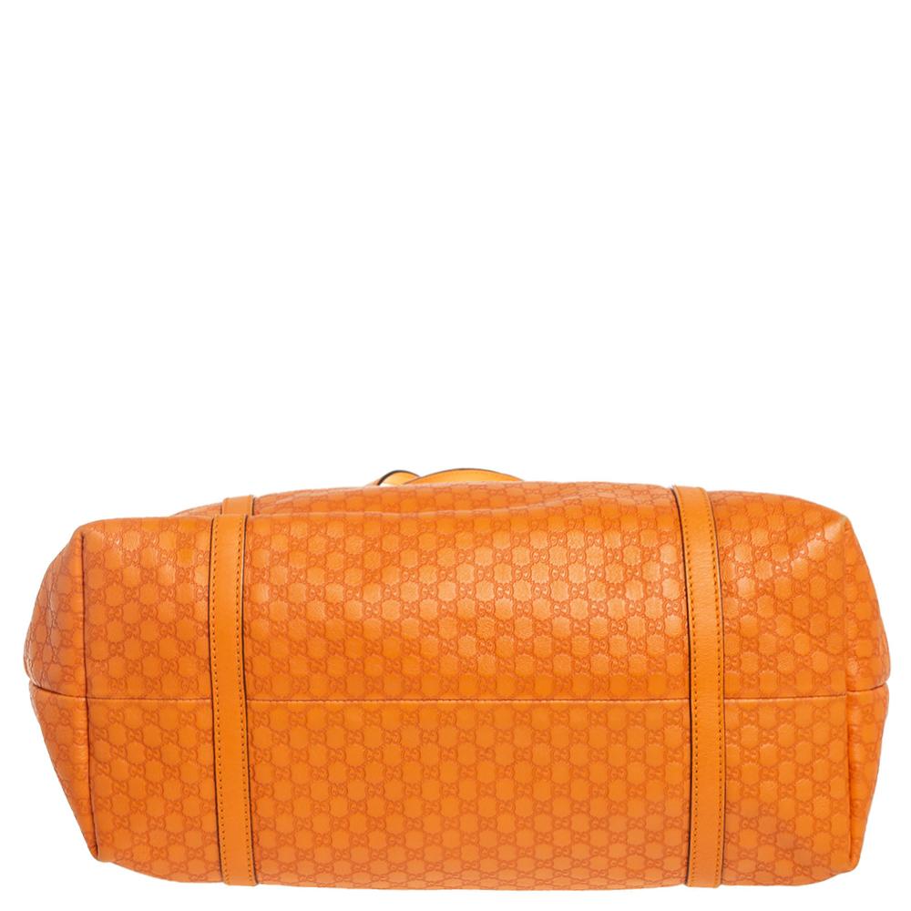 Gucci Orange Microguccissima Leather Medium Nice Tote 2