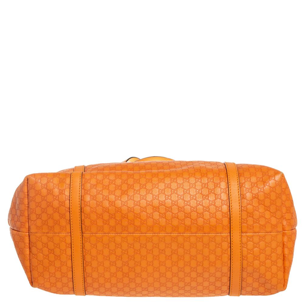 Gucci Orange Microguccissima Leather Medium Nice Tote 3