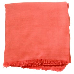 Gucci Orange Mini Monogram Cotton/Modal XL 79" Scarf/Shawl