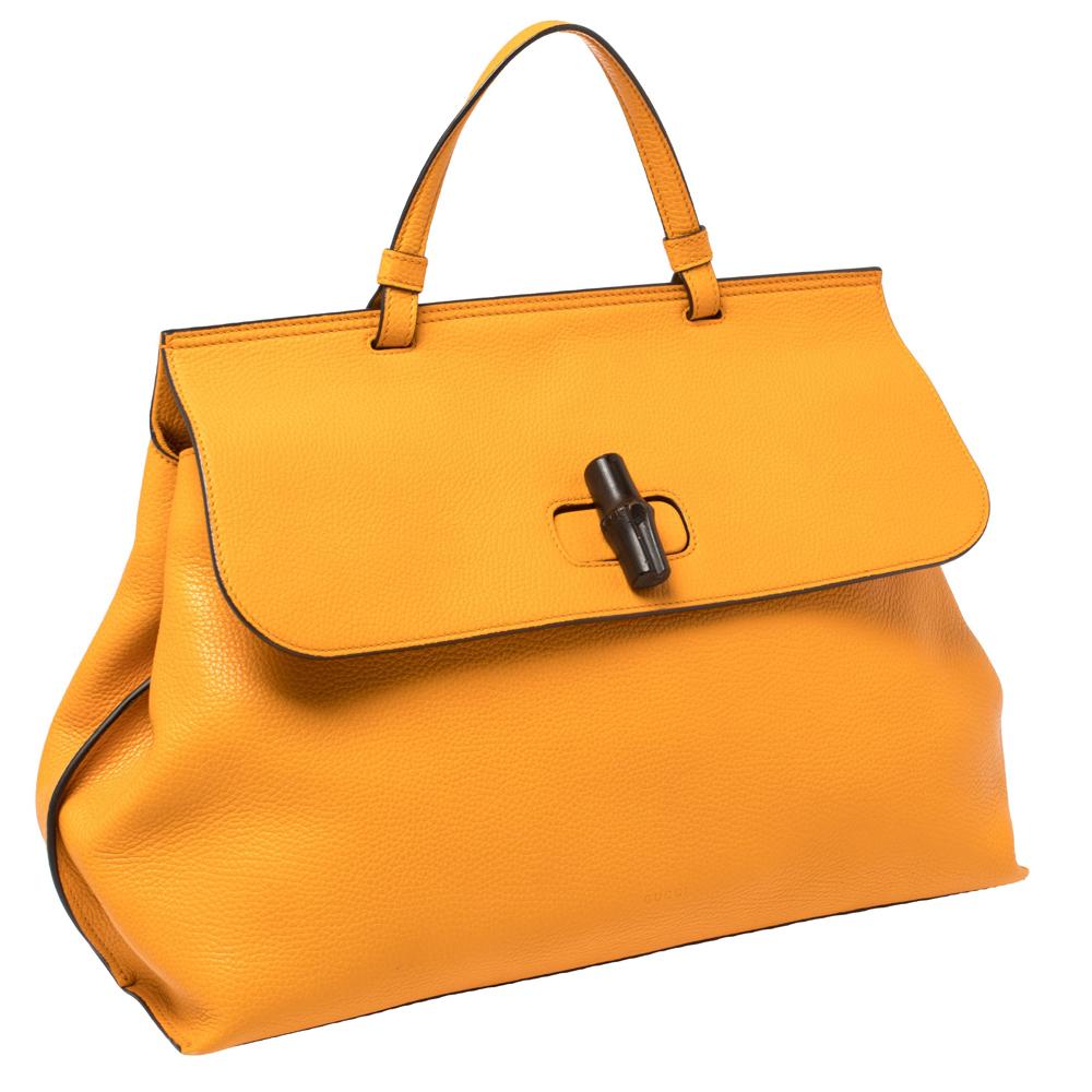 orange top handle bag