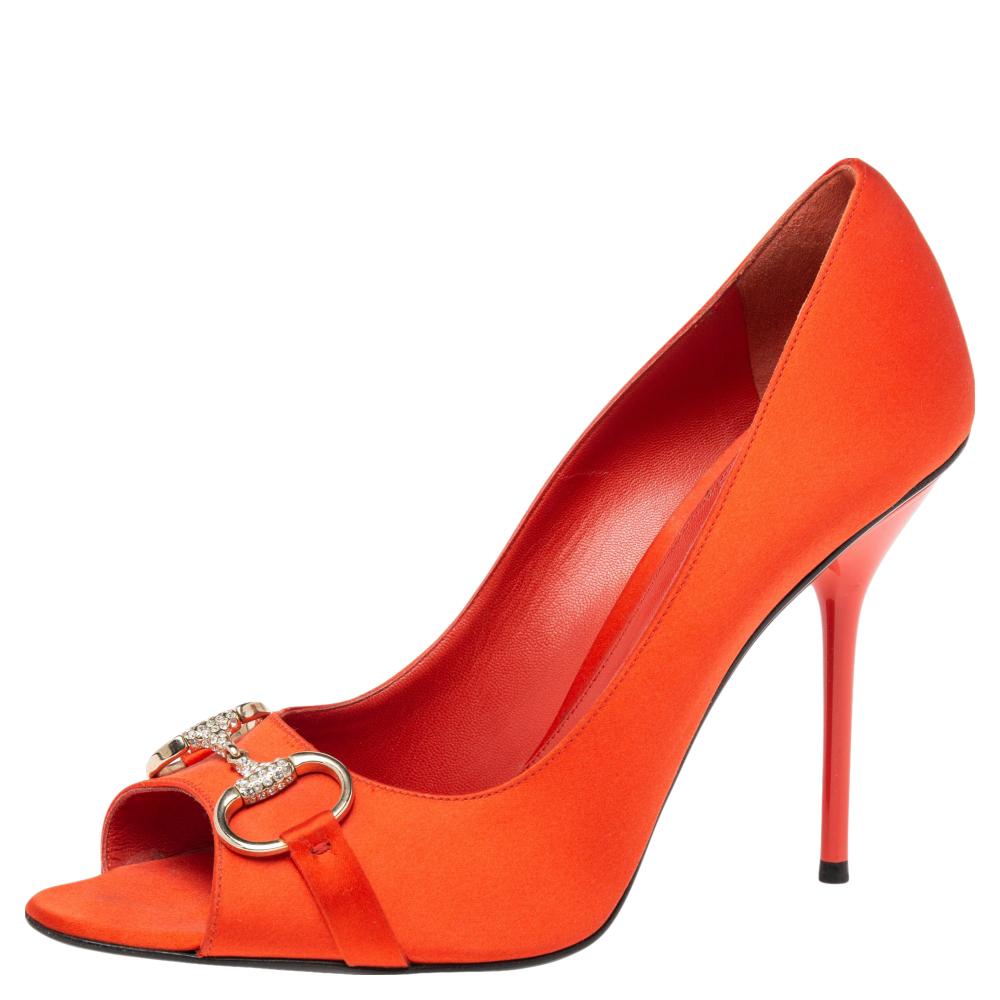 orange gucci shoes