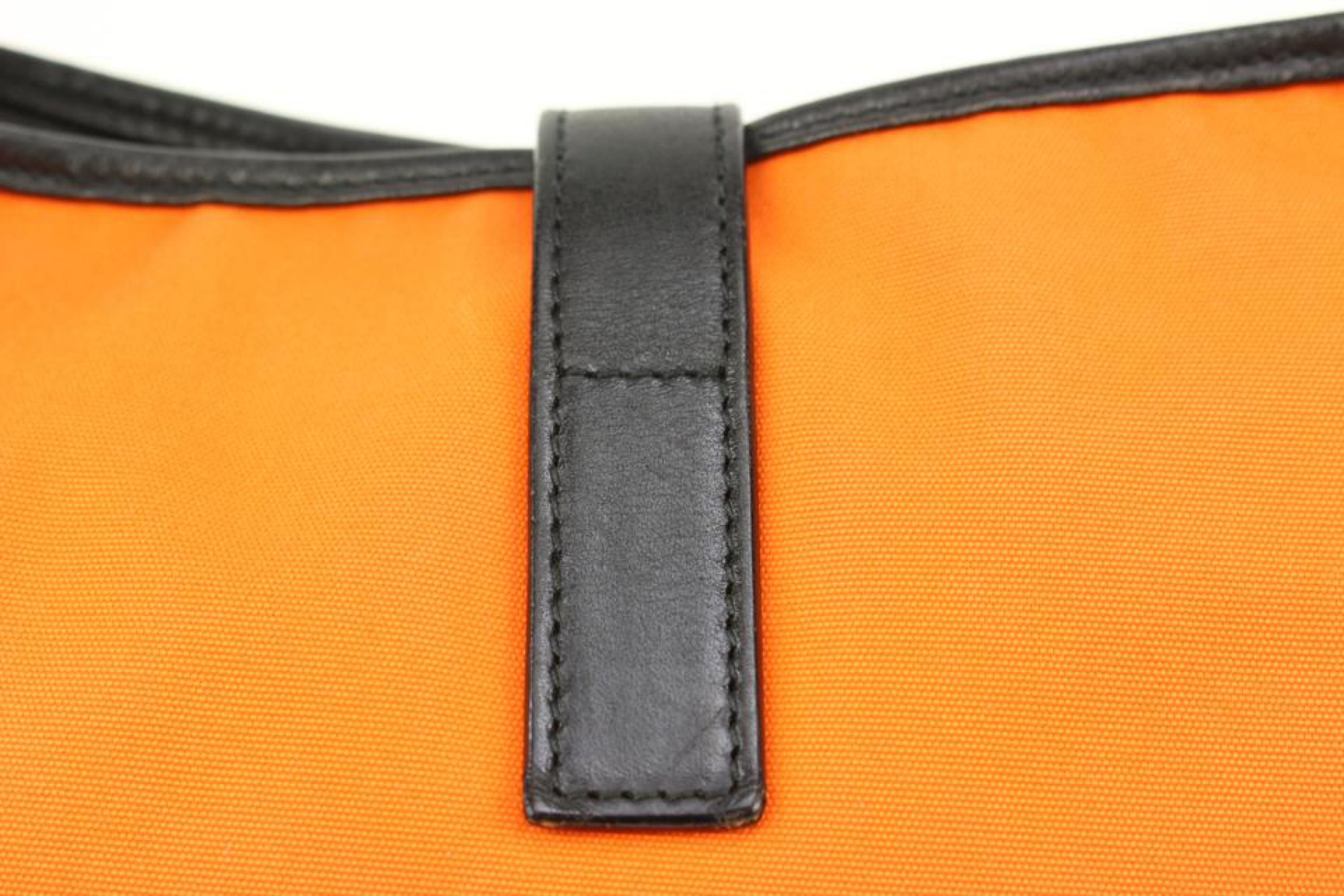 Gucci Orange x Black Jackie-O Hobo Bag 76g328s For Sale 4