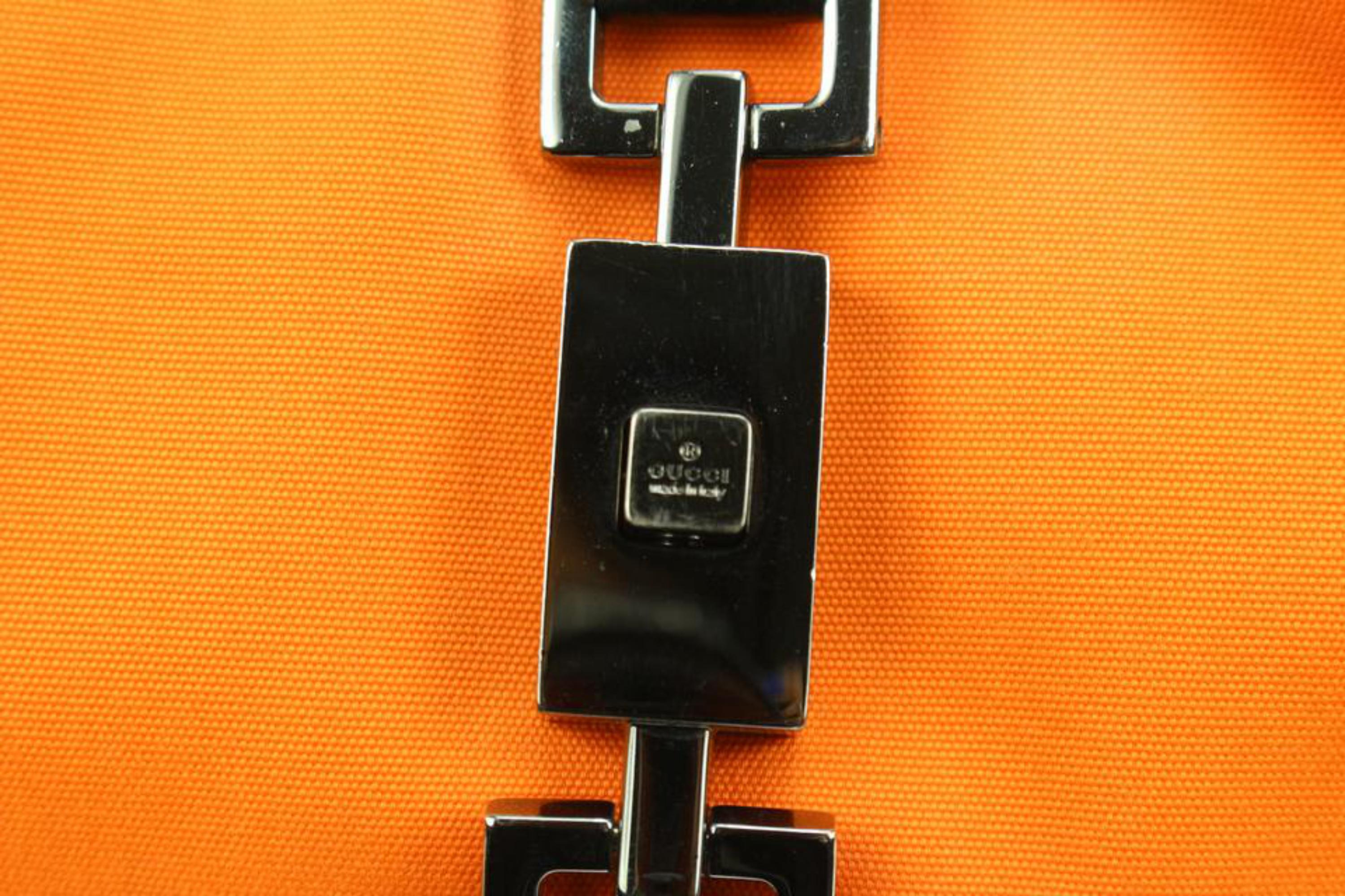 Gucci Orange x Black Jackie-O Hobo Bag 76g328s For Sale 1