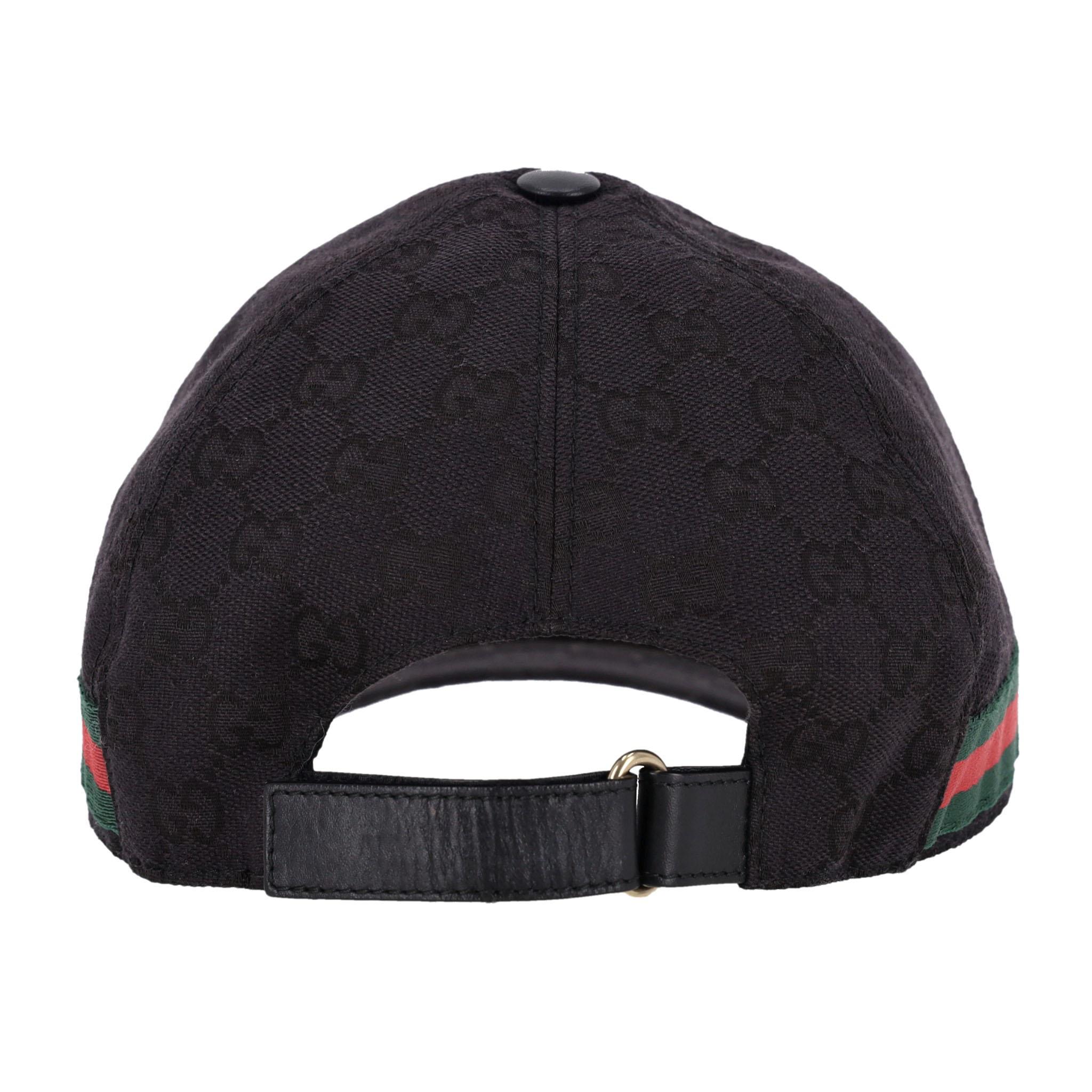 Women's or Men's Gucci Original GG Canvas Baseball Cap With Web Stripe