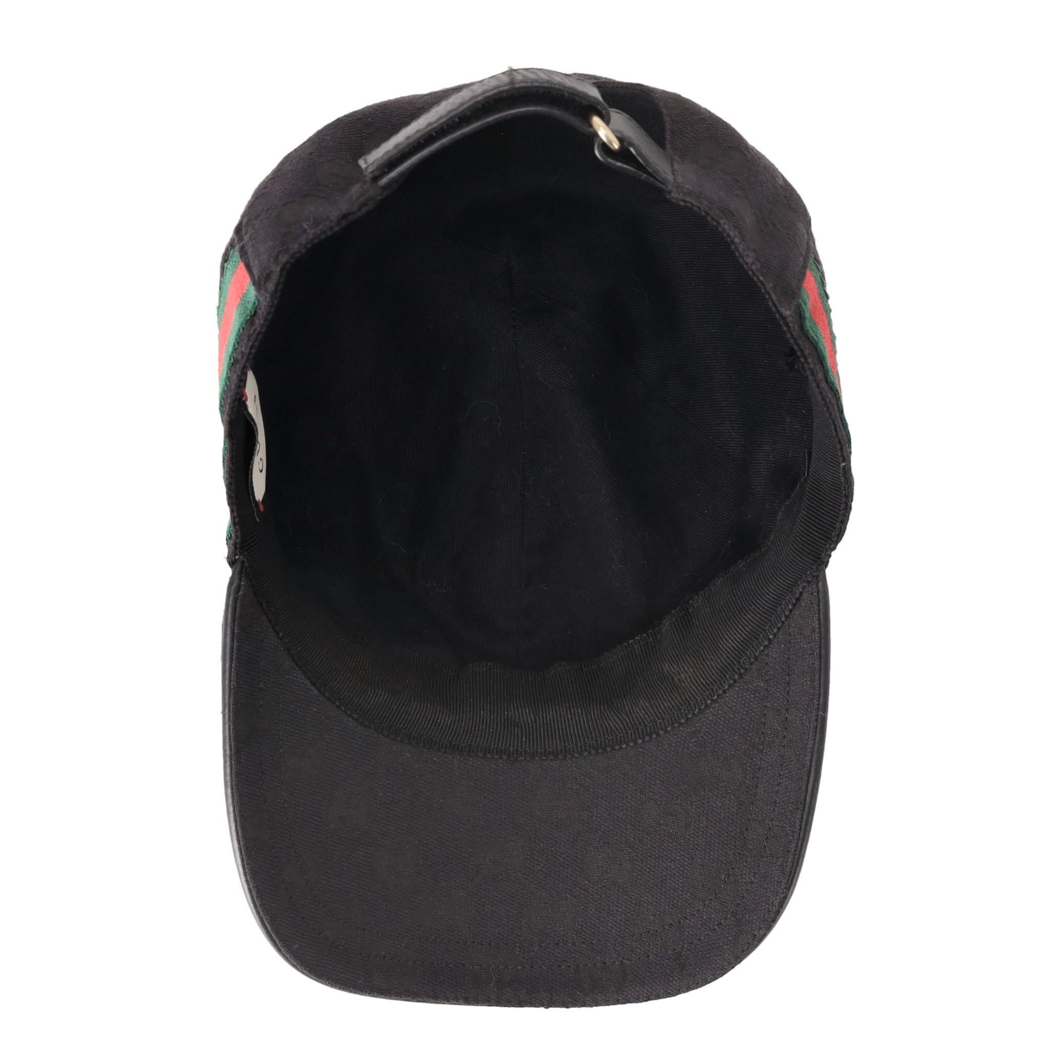 Gucci Original GG Canvas Baseball Cap With Web Stripe 1