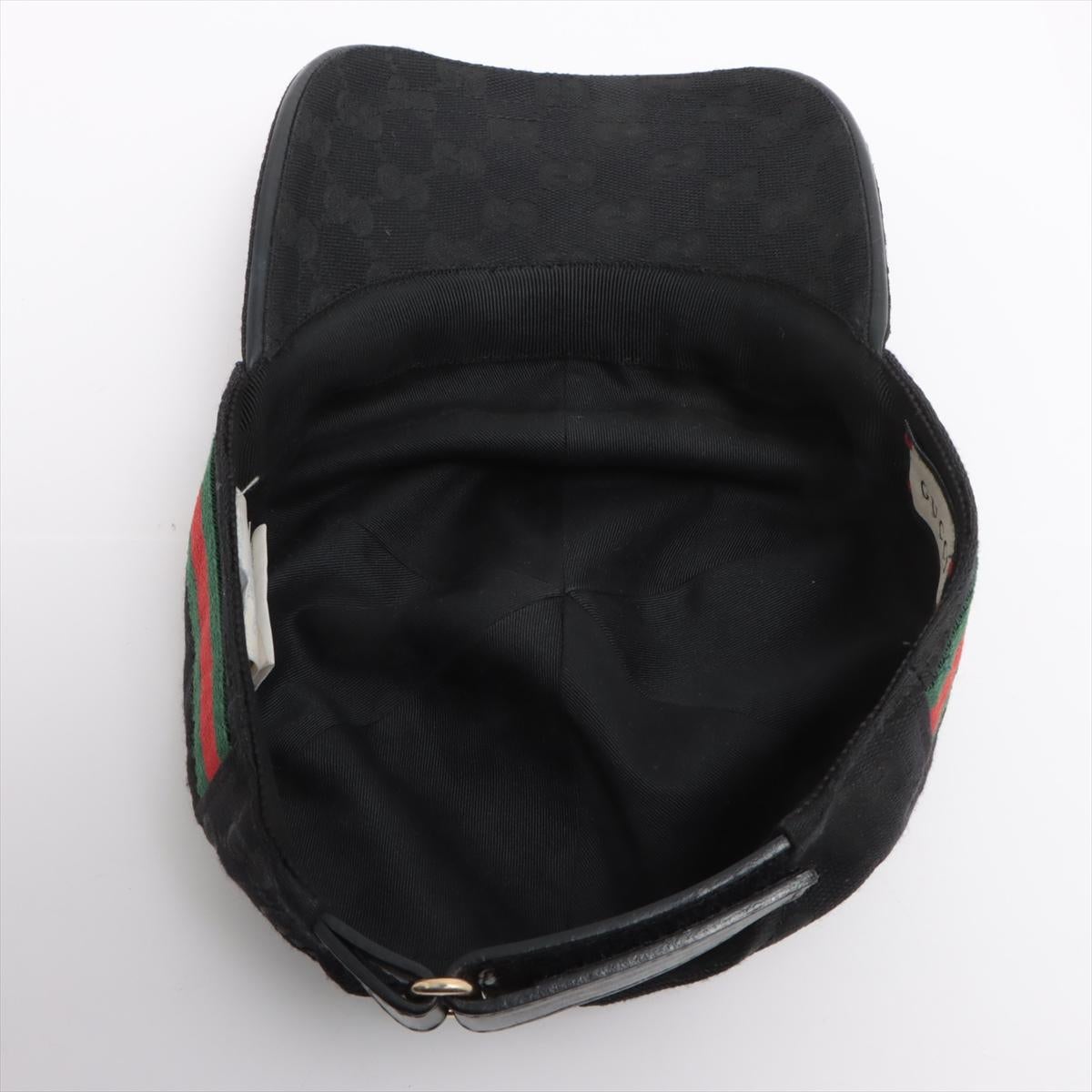 Gucci Original GG Canvas Baseball Hat with Web Black 1