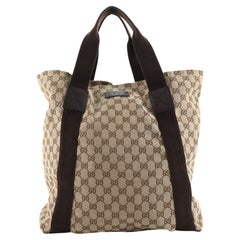 Gucci Original Web Tote GG Canvas Tall
