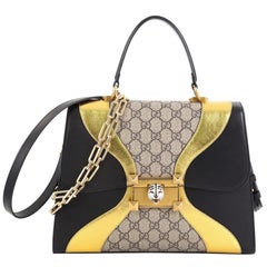 Gucci Osiride Top Handle Bag GG Canvas and Leather Medium