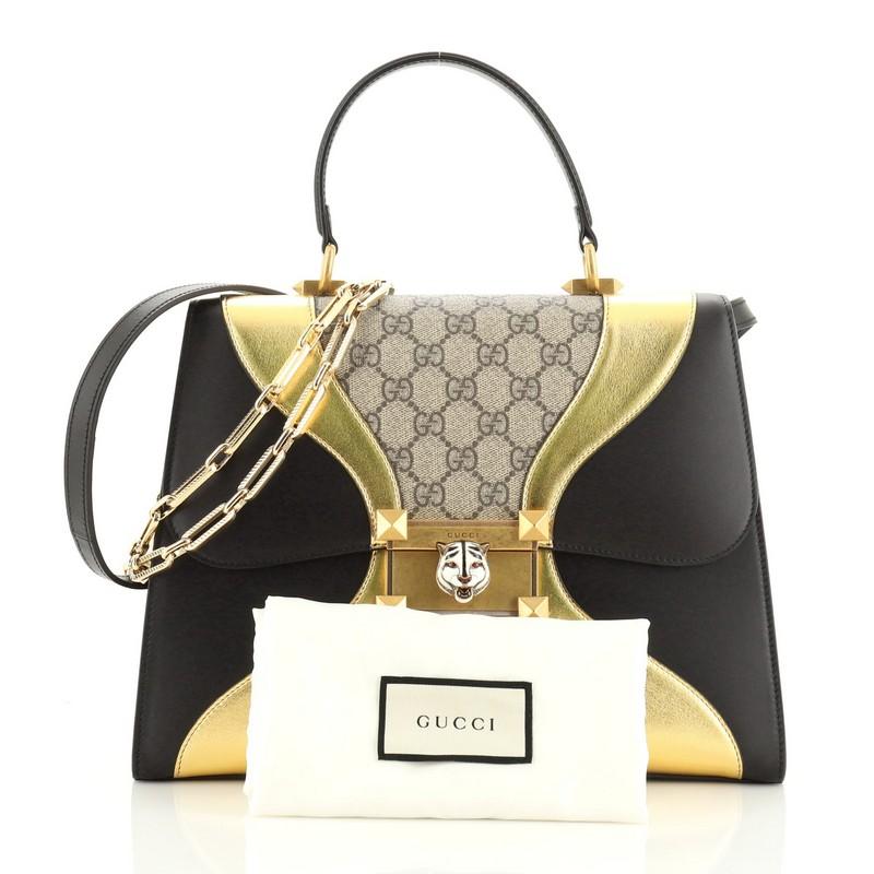 Gucci Osiride Top Handle Bag GG Coated 