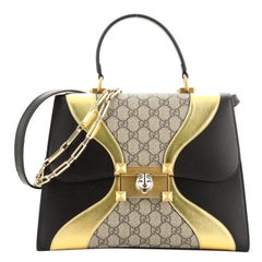 Gucci Osiride Top Handle Bag GG Coated Canvas and Leather Medium