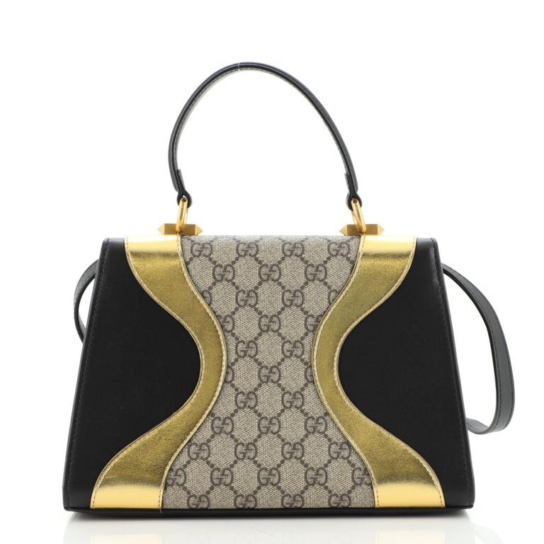Gucci Osiride Top Handle Bag GG Coated Canvas and Leather Small at 1stDibs