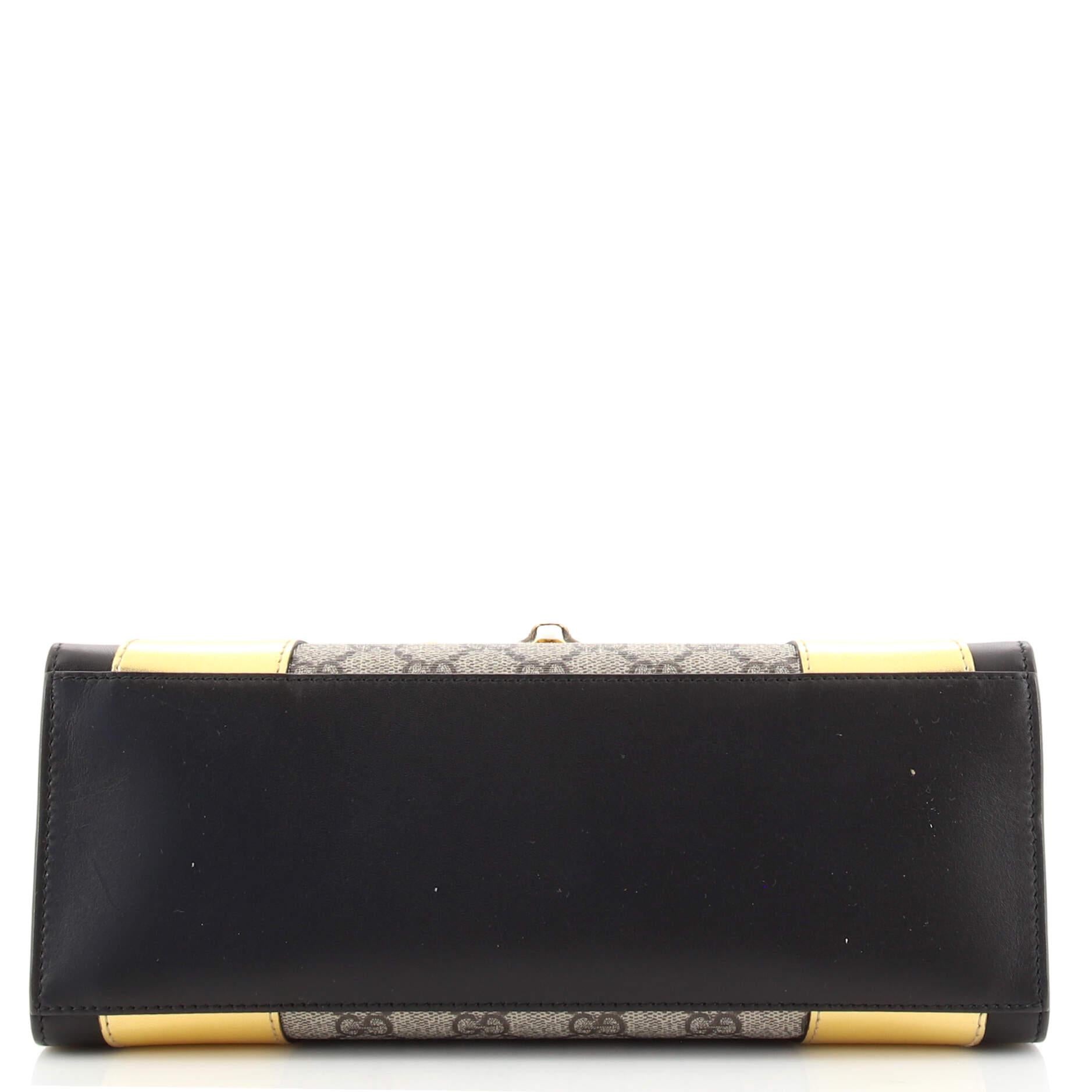 Gucci Osiride Top Handle Bag GG Coated Canvas and Leather Small In Good Condition In NY, NY