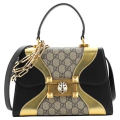 Gucci Osiride Top Handle Bag GG aus beschichtetem Segeltuch und Leder Klein