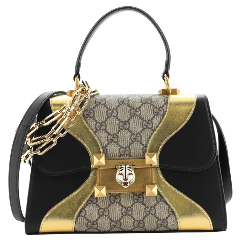 Gucci Osiride Top Handle Bag GG Coated Canvas and Leather Small at