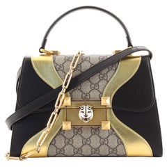 Gucci Osiride Top Handle Bag GG Coated Canvas and Leather Small
