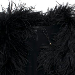 Gucci Ostrich Black Feather Cape IT 40