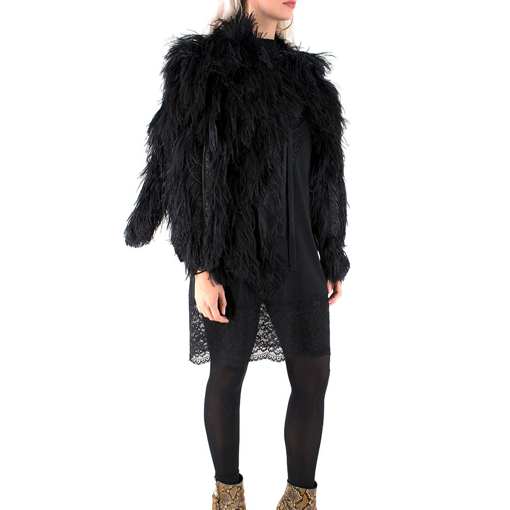 ostrich feather cape