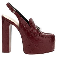 Gucci Ottavia GG Platform Pumps 145mm IT38.5