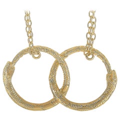 Gucci Ouroboros 18 Karat Yellow Gold Necklace